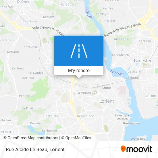 Rue Alcide Le Beau plan