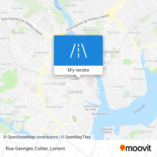 Rue Georges Collier plan