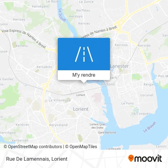 Rue De Lamennais plan