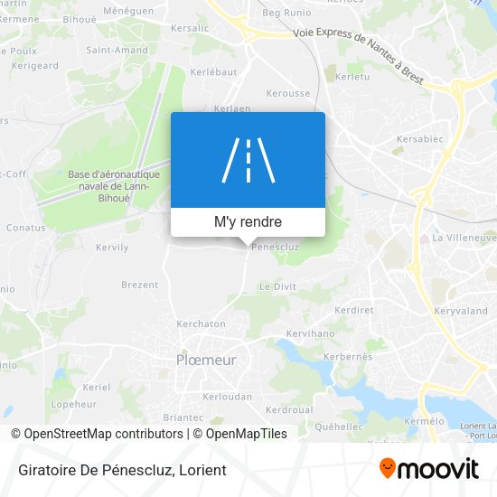 Giratoire De Pénescluz plan