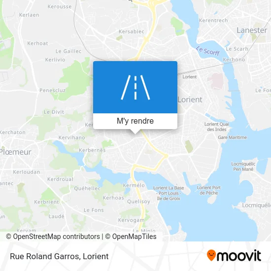 Rue Roland Garros plan