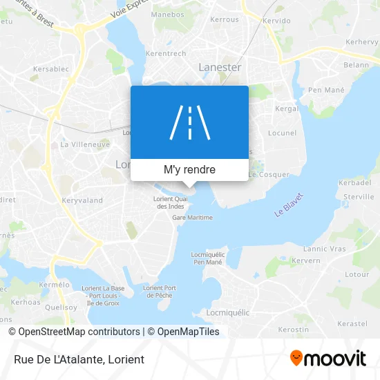 Rue De L'Atalante plan