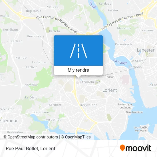 Rue Paul Bollet plan