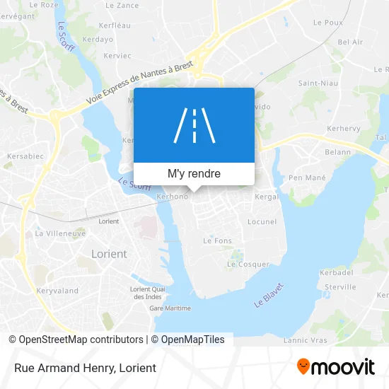 Rue Armand Henry plan