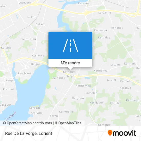 Rue De La Forge plan