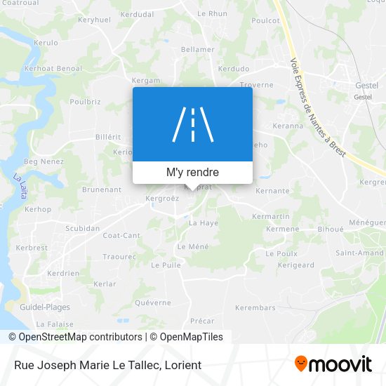 Rue Joseph Marie Le Tallec plan