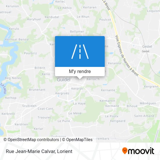 Rue Jean-Marie Calvar plan