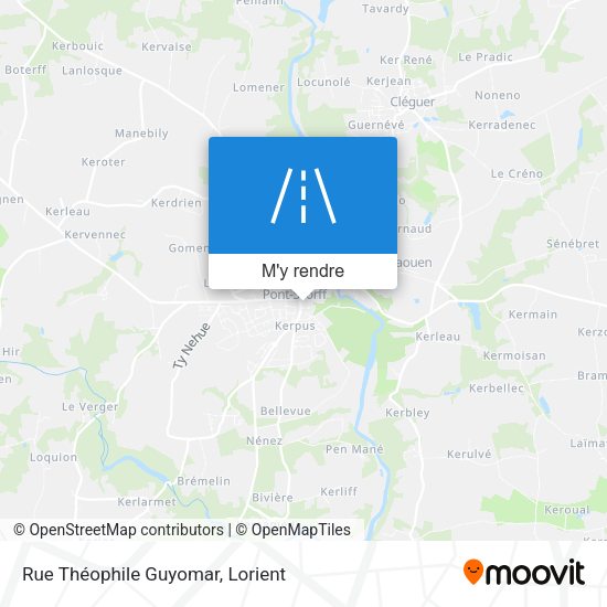 Rue Théophile Guyomar plan