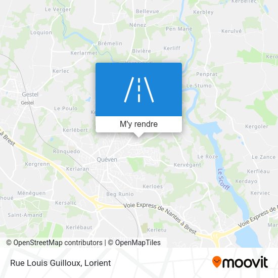 Rue Louis Guilloux plan