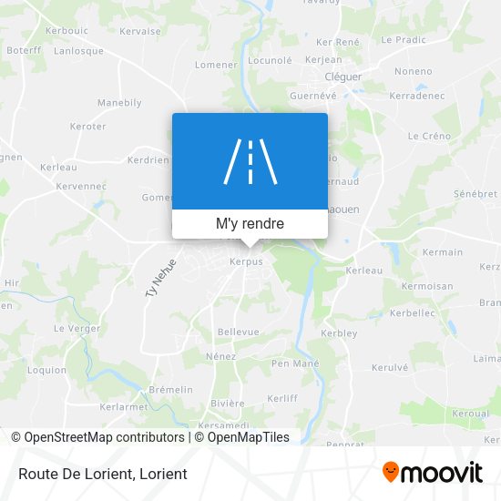 Route De Lorient plan