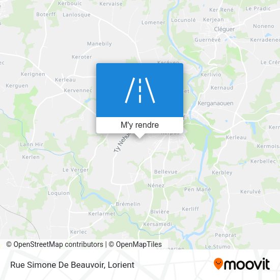 Rue Simone De Beauvoir plan