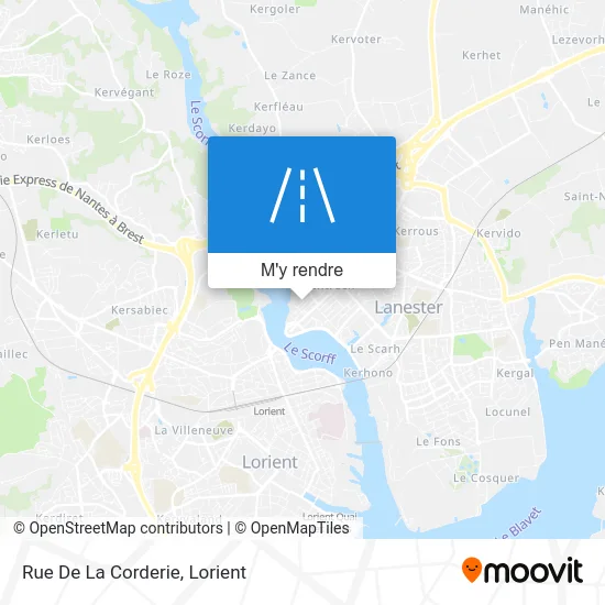 Rue De La Corderie plan