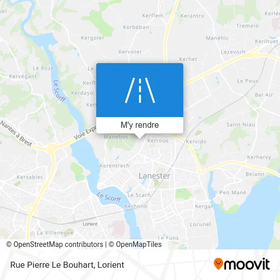 Rue Pierre Le Bouhart plan