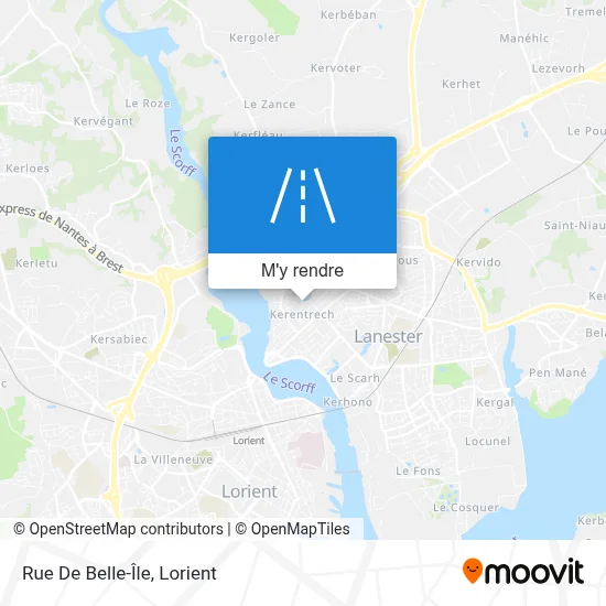 Rue De Belle-Île plan