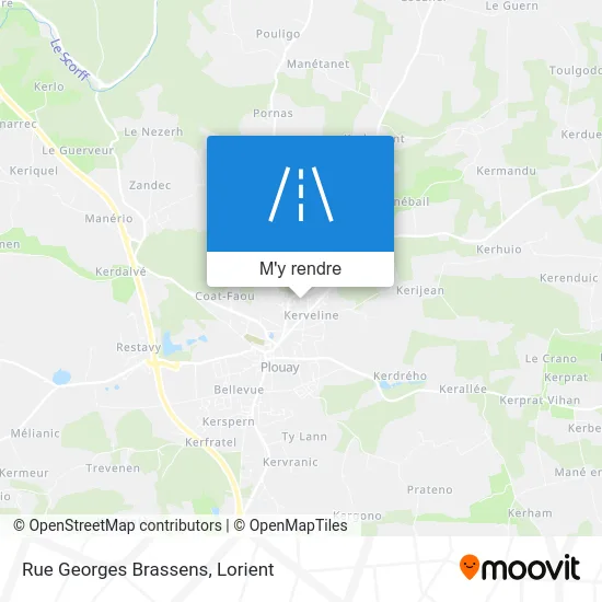 Rue Georges Brassens plan