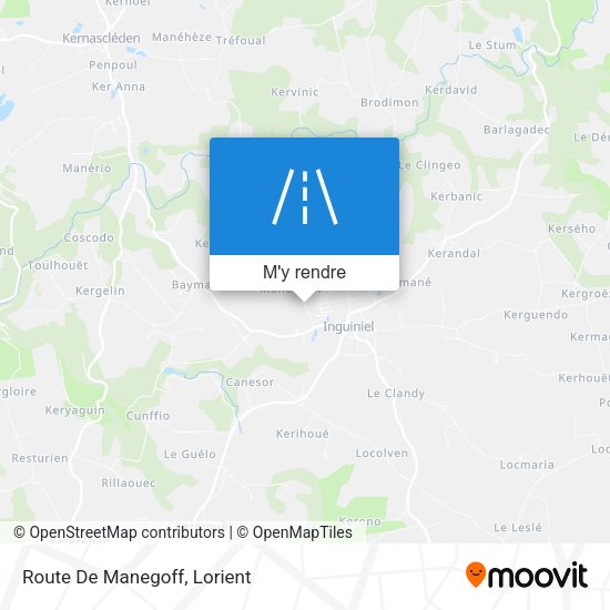 Route De Manegoff plan