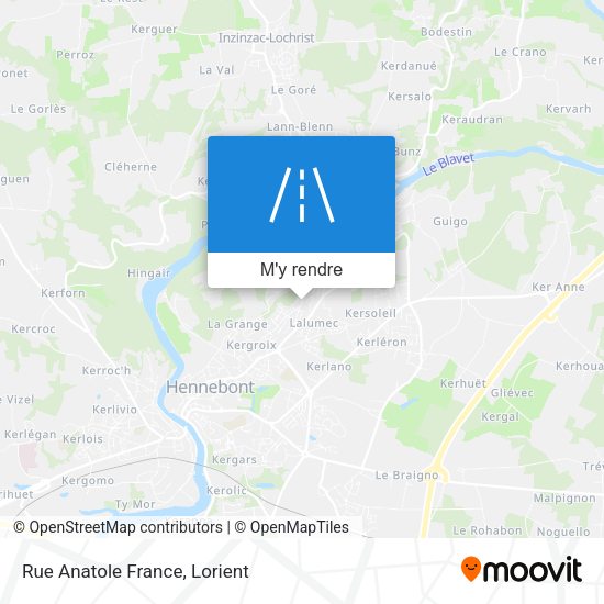 Rue Anatole France plan