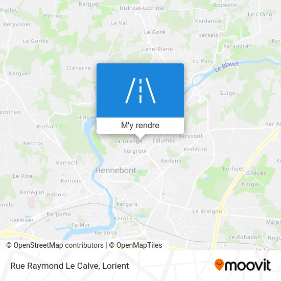 Rue Raymond Le Calve plan