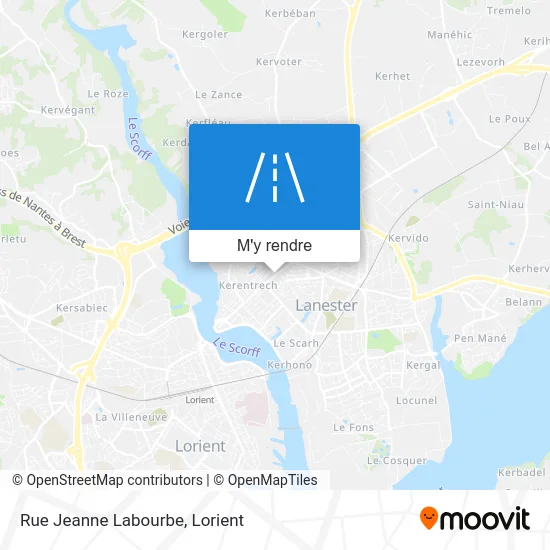 Rue Jeanne Labourbe plan