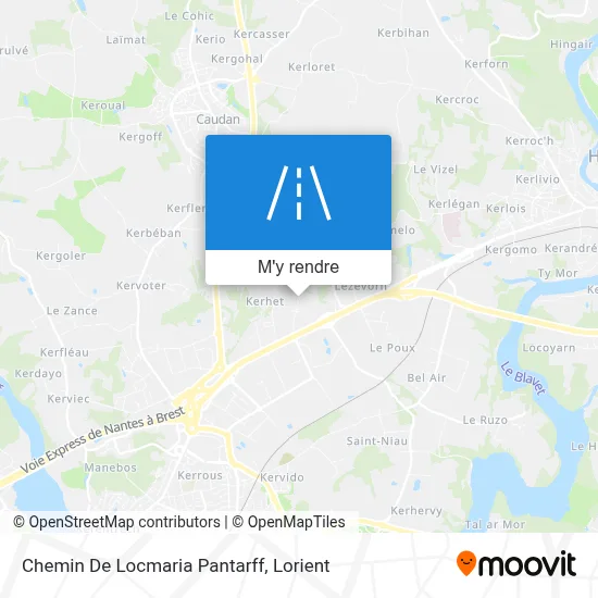 Chemin De Locmaria Pantarff plan