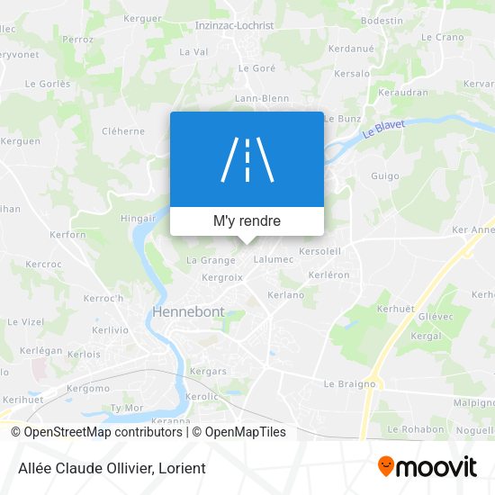 Allée Claude Ollivier plan