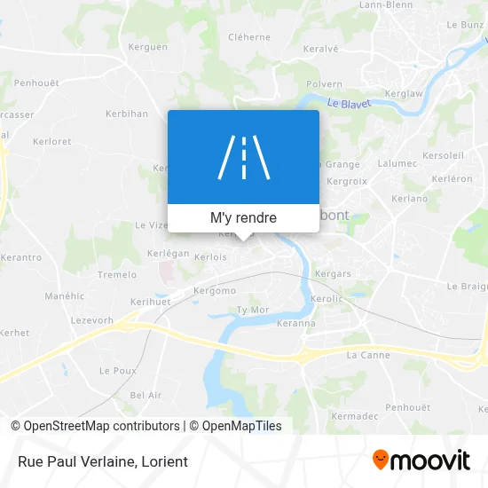 Rue Paul Verlaine plan