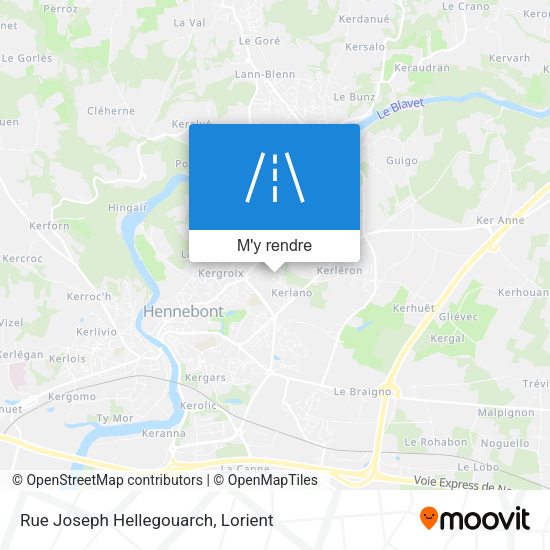 Rue Joseph Hellegouarch plan