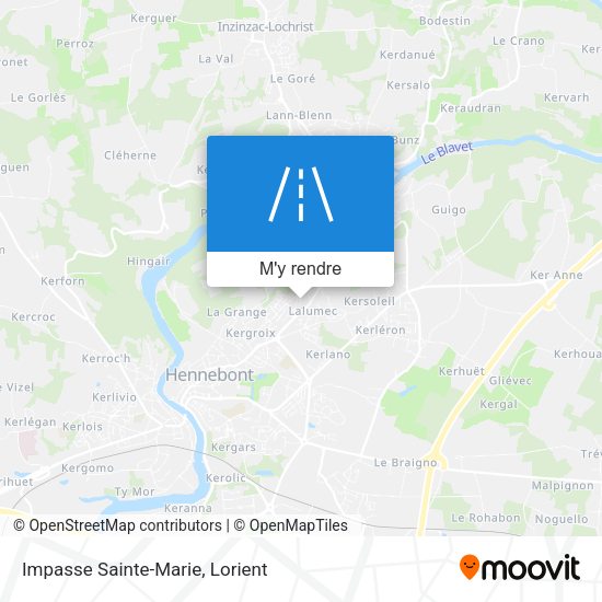 Impasse Sainte-Marie plan