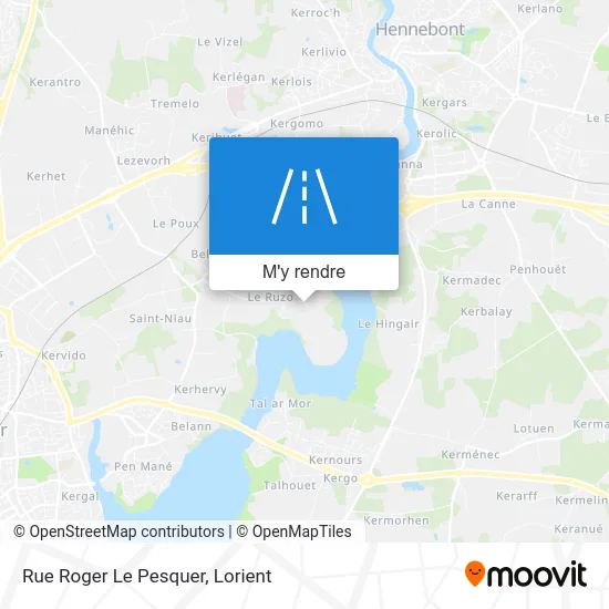 Rue Roger Le Pesquer plan