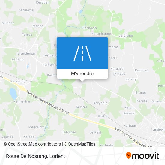 Route De Nostang plan