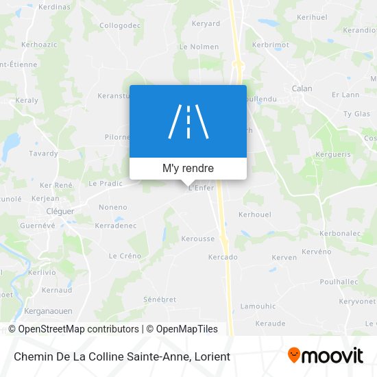 Chemin De La Colline Sainte-Anne plan