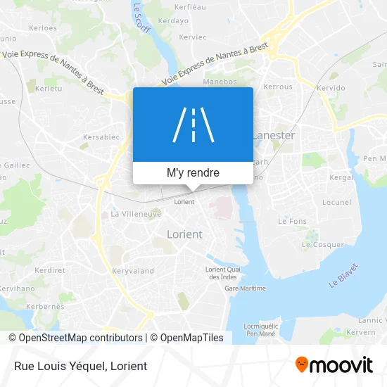 Rue Louis Yéquel plan