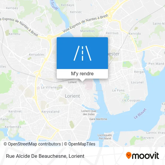 Rue Alcide De Beauchesne plan