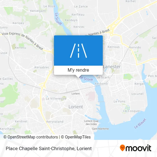Place Chapelle Saint-Christophe plan