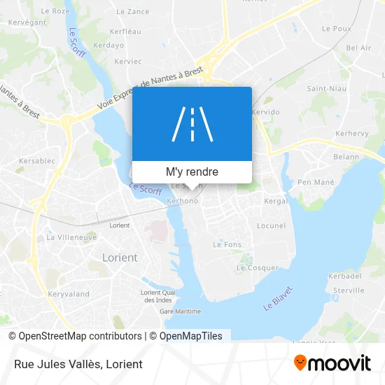 Rue Jules Vallès plan