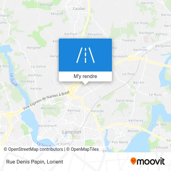 Rue Denis Papin plan