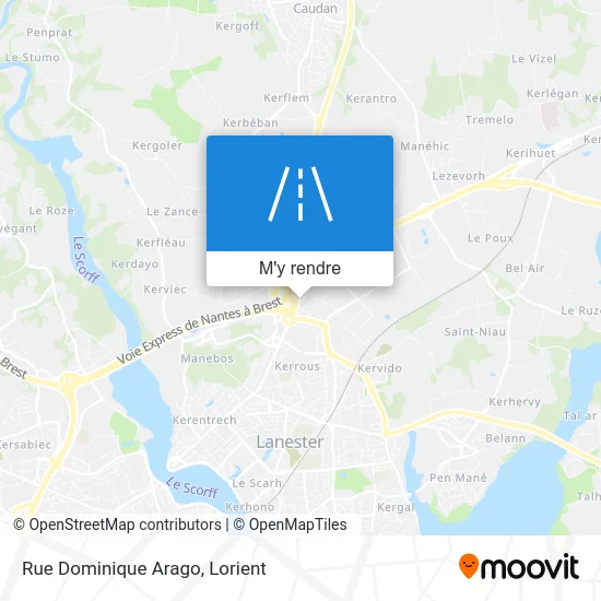 Rue Dominique Arago plan