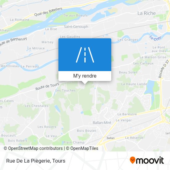 Rue De La Piègerie plan