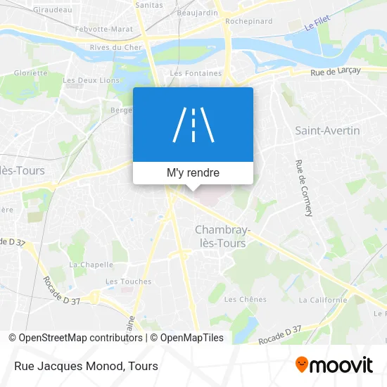 Rue Jacques Monod plan