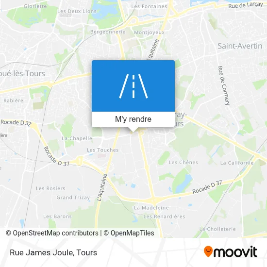 Rue James Joule plan