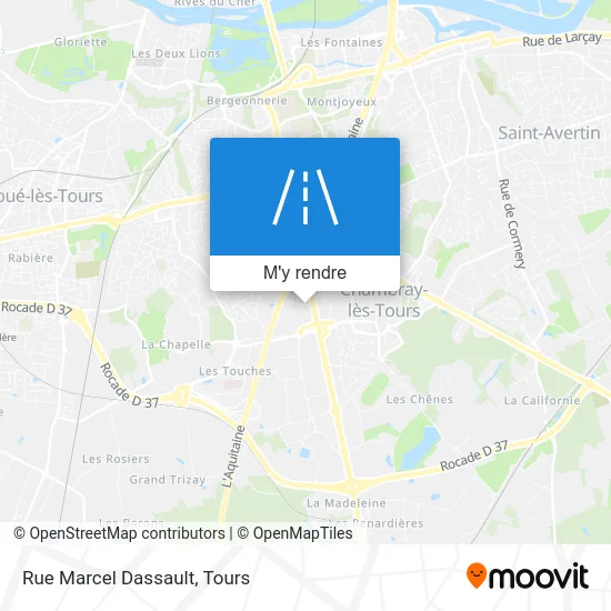 Rue Marcel Dassault plan