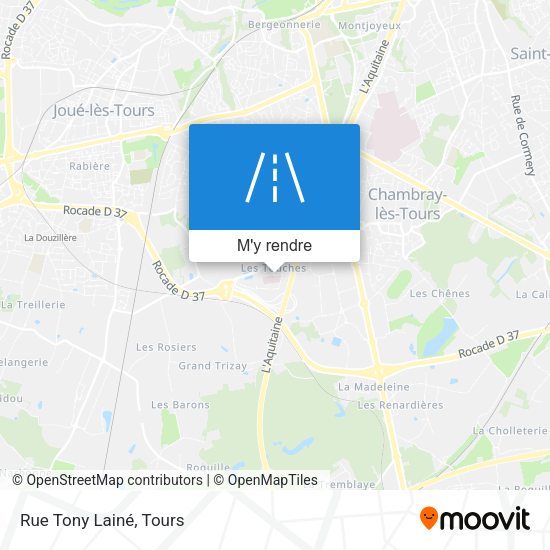 Rue Tony Lainé plan
