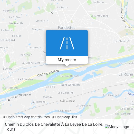 Chemin Du Clos De Chevalette À La Levée De La Loire plan