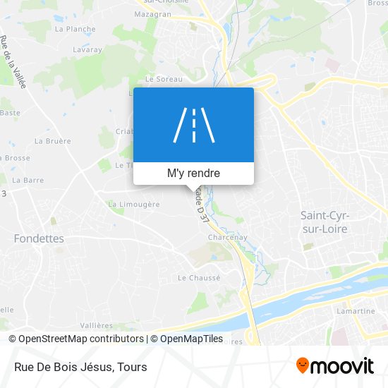Rue De Bois Jésus plan