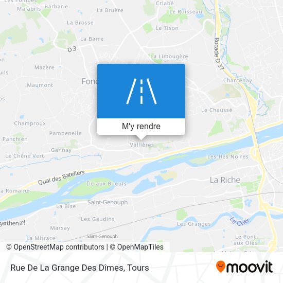 Rue De La Grange Des Dîmes plan