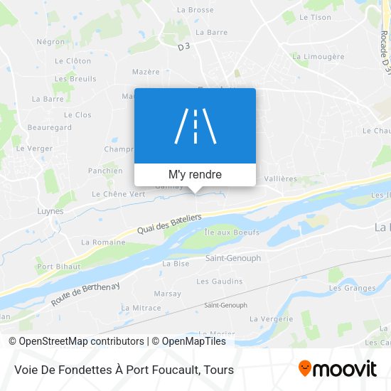 Voie De Fondettes À Port Foucault plan