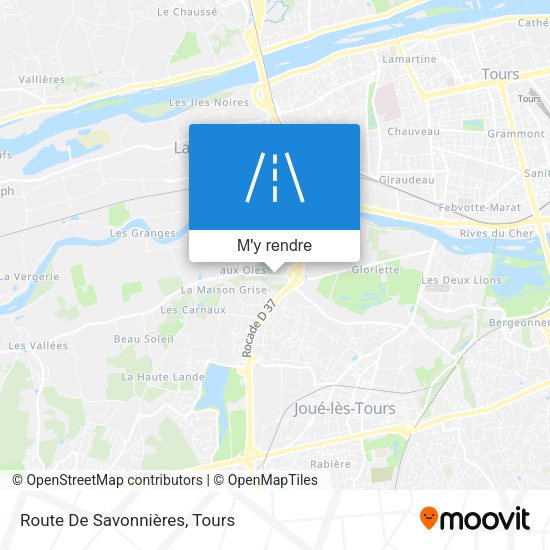 Route De Savonnières plan