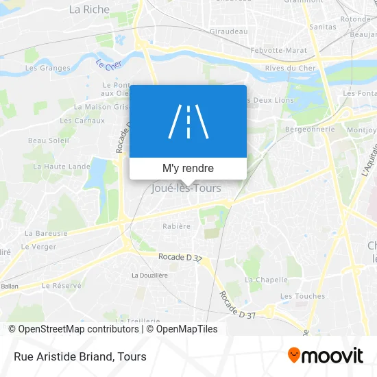 Rue Aristide Briand plan