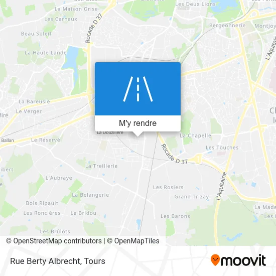 Rue Berty Albrecht plan