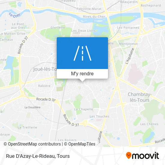 Rue D'Azay-Le-Rideau plan